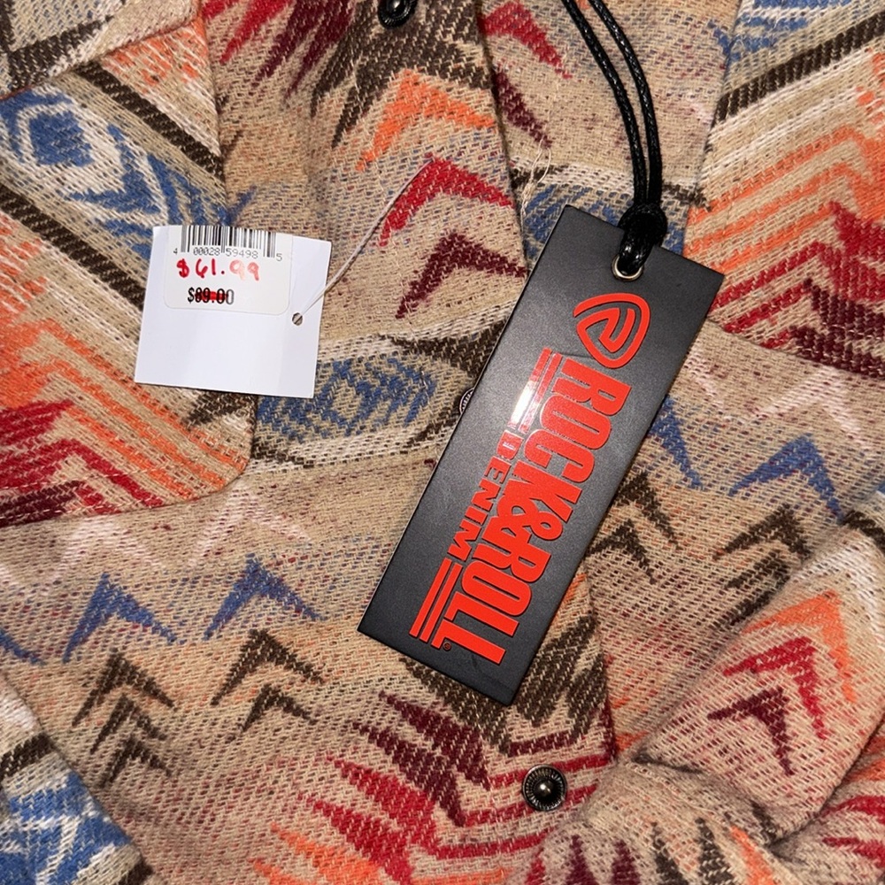 Rock & Roll Cowgirl Multicolor Patterned Jacket - Picture 2 of 4